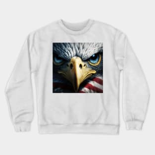 USA, Bald Eagle, America, American Flag, Crewneck Sweatshirt